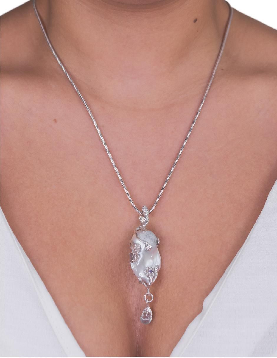 Collar con dije de plata P 925 3