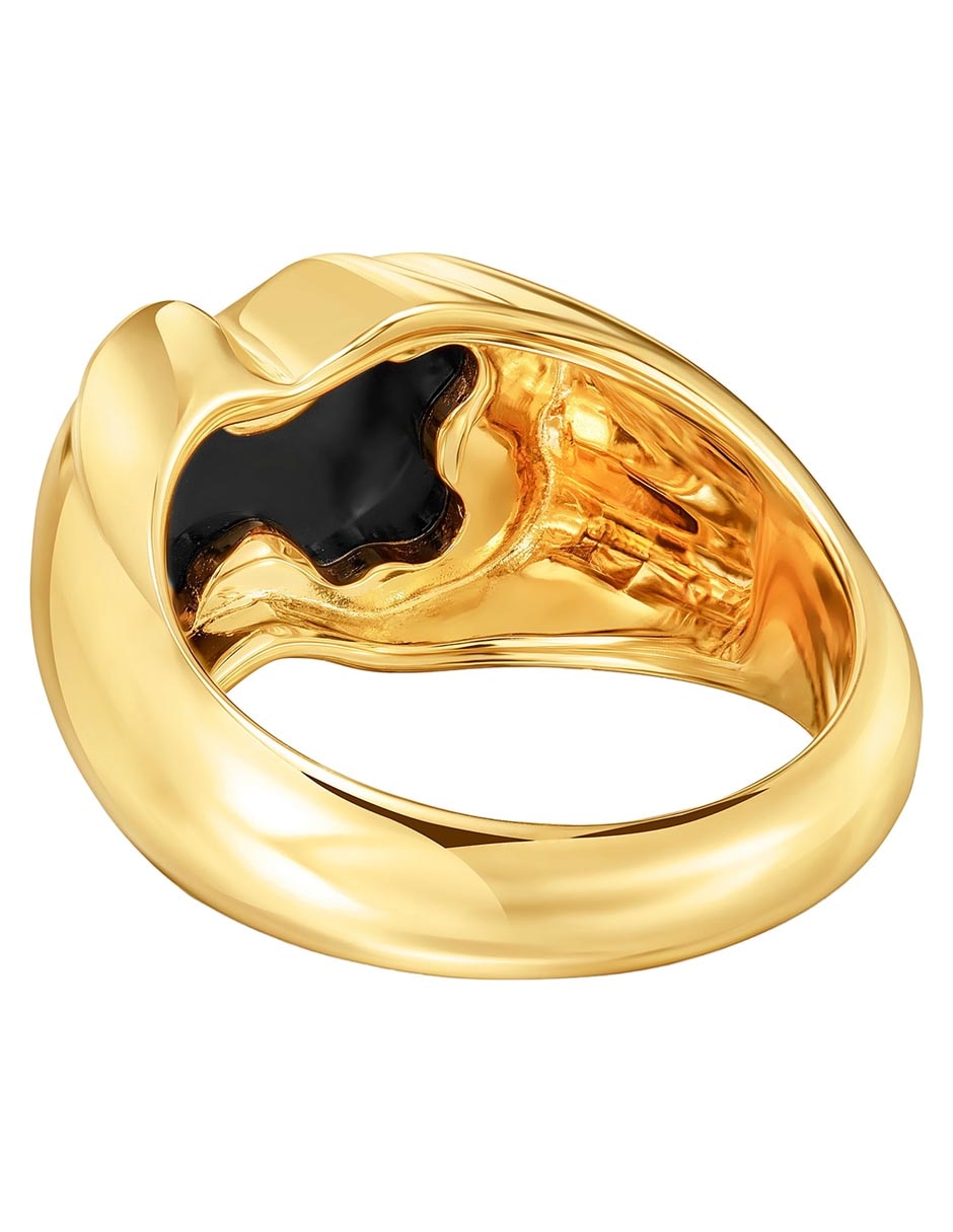 Anillo de oso Icon Color Oso P 925 de plata ónix brillante 5