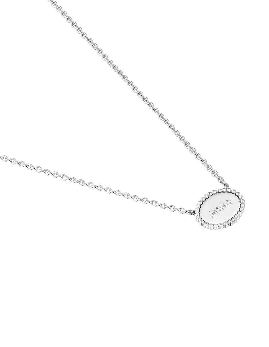 Collar de ovalado Mamá de plata P 925 3