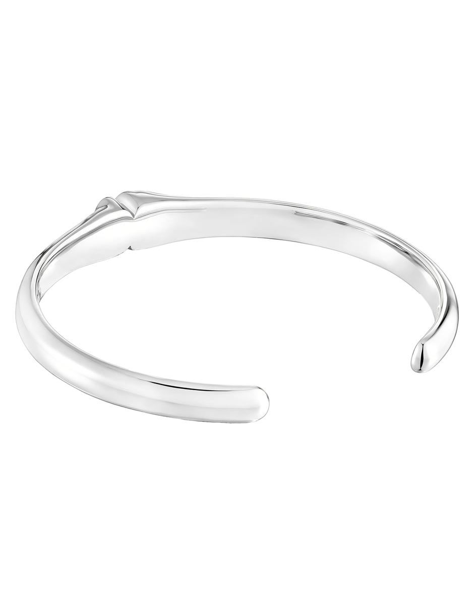 Brazalete de plata con ónix P 925 Icon Color acabado pulido 3