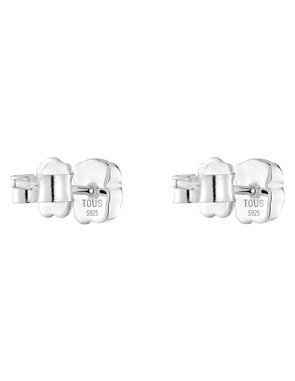 Aretes de oso Icon Color de plata P 925 con acabado brillante nácar 3