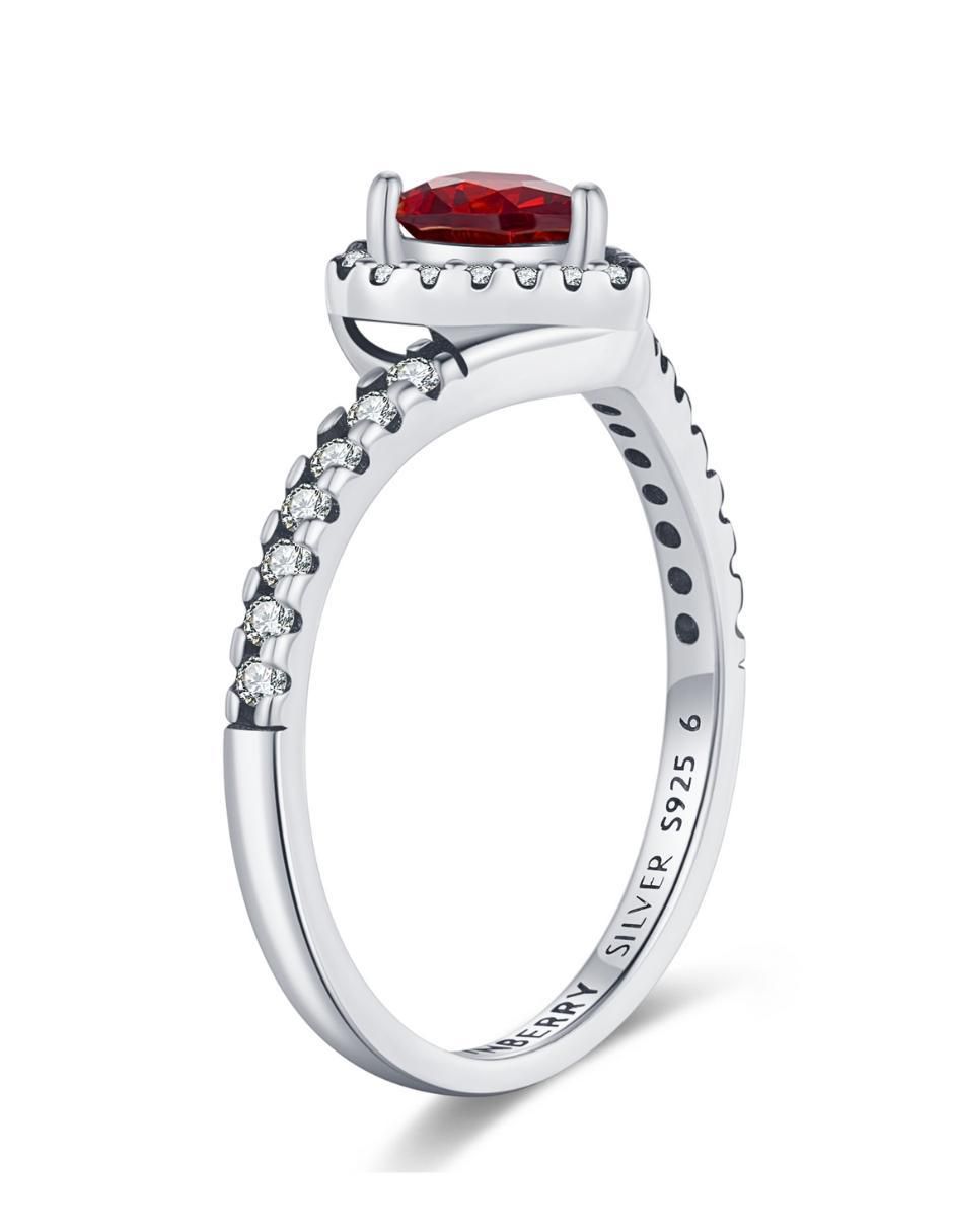 Anillo de corazón Eternity Moments P 925 de plata zirconia cúbica brillante