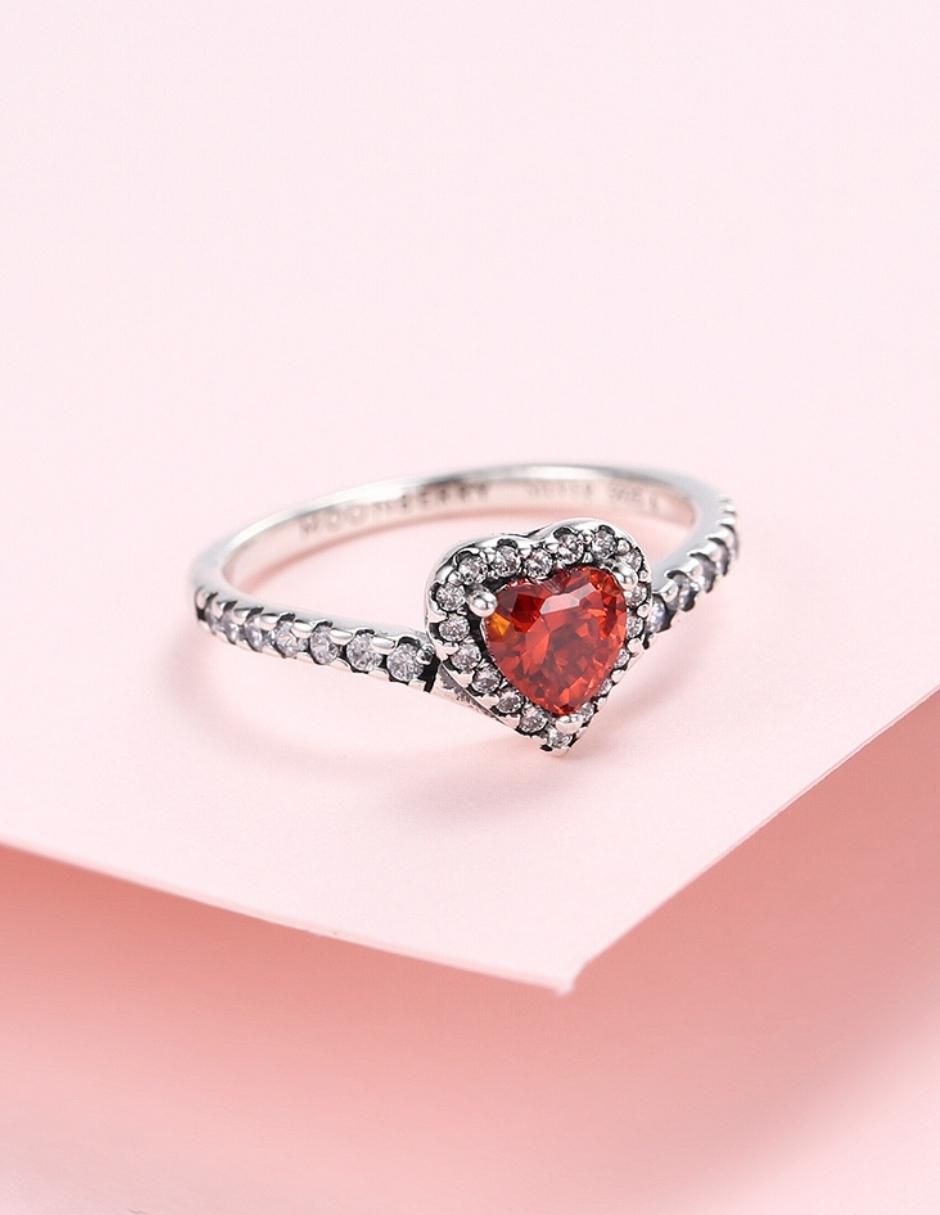 Anillo de corazón Eternity Moments P 925 de plata zirconia cúbica brillante