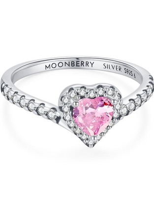 Anillo de corazón Eternity Moments P 925 de plata zirconia cúbica brillante Anillo de corazón Eternity Moments P 925 de plata zirconia cúbica brillante