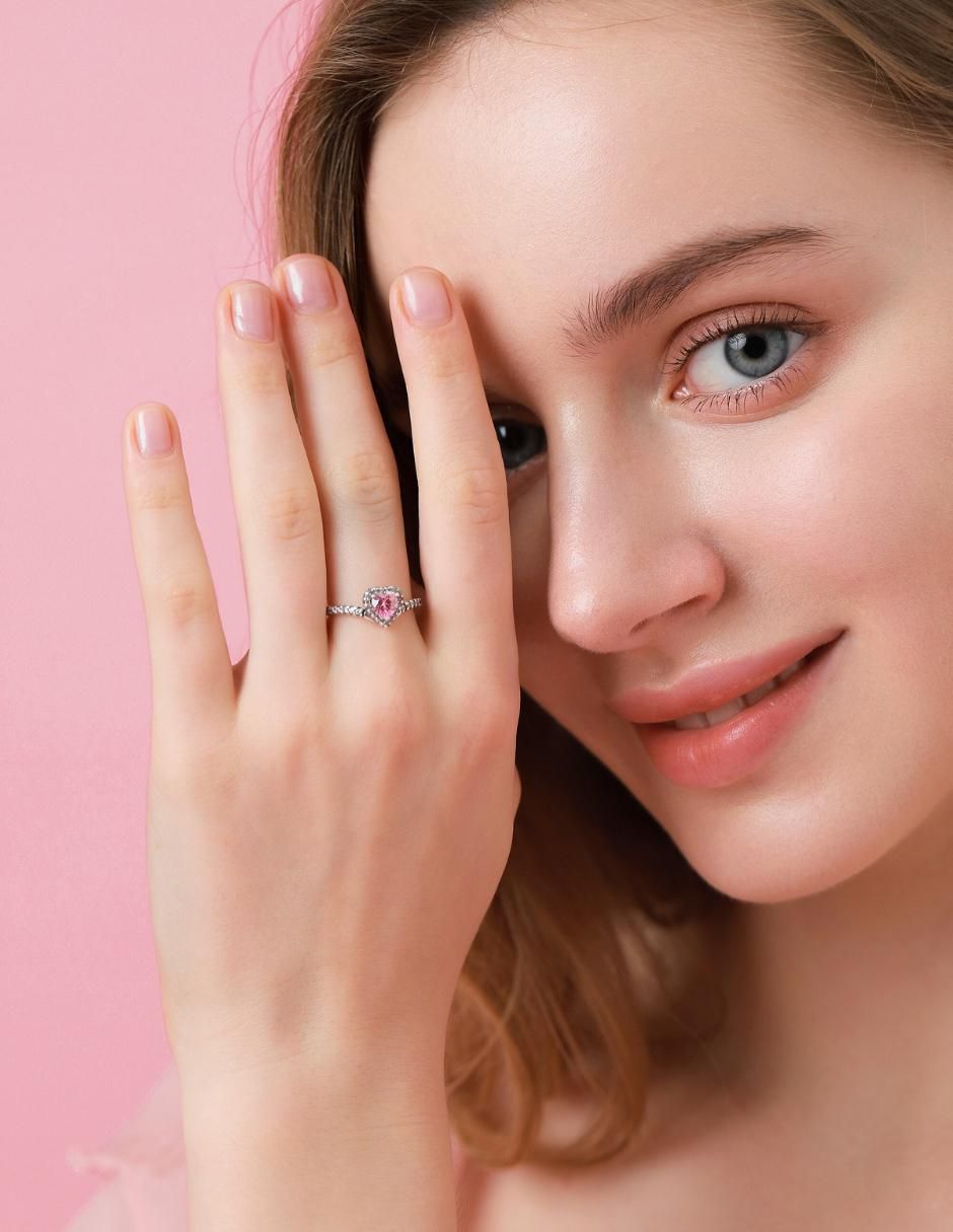 Anillo de corazón Eternity Moments P 925 de plata zirconia cúbica brillante 5