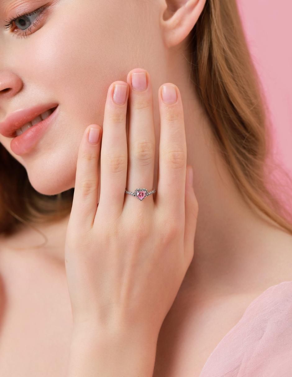 Anillo de corazón Eternity Moments P 925 de plata zirconia cúbica brillante 11