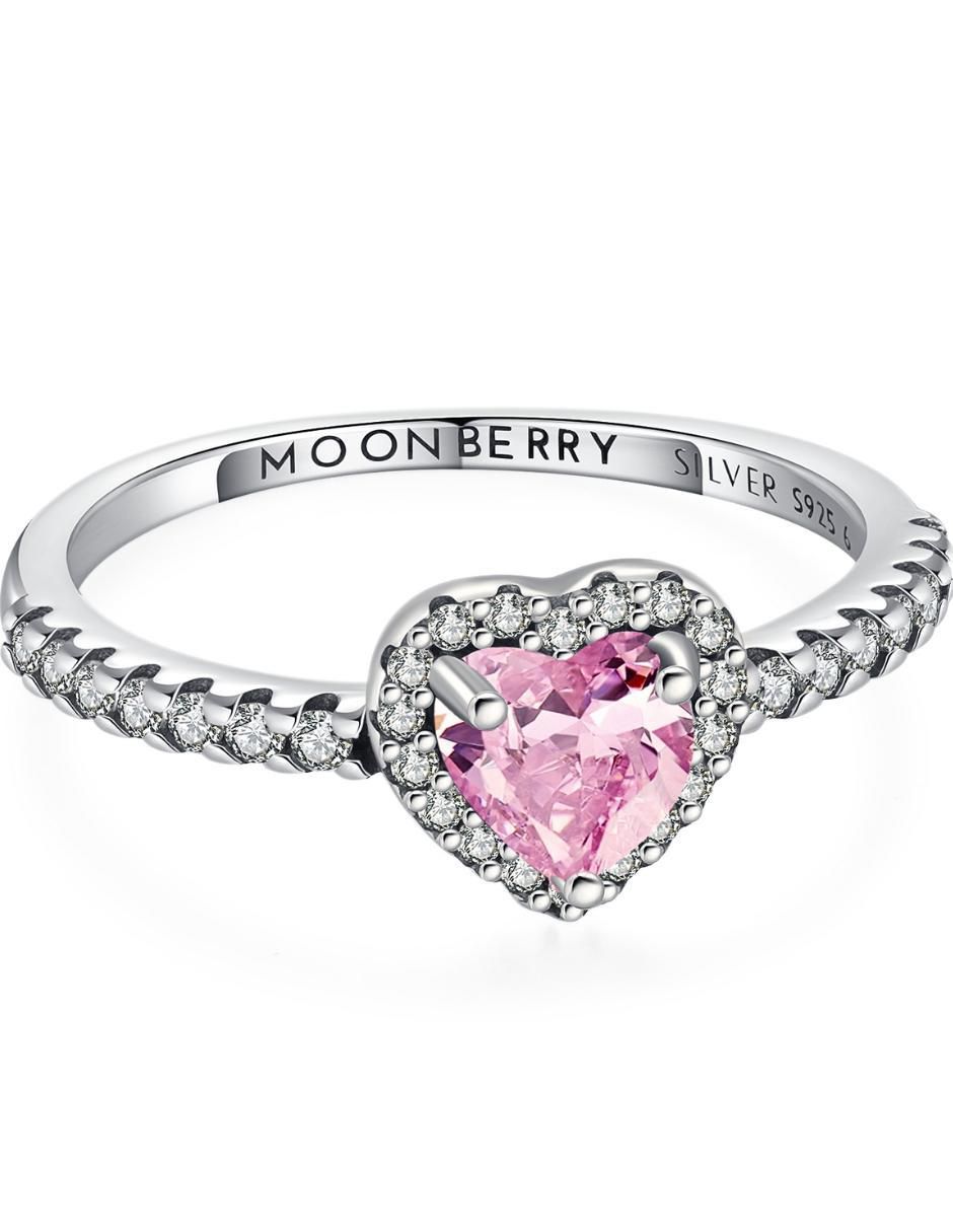 Anillo de corazón Eternity Moments P 925 de plata zirconia cúbica brillante 8