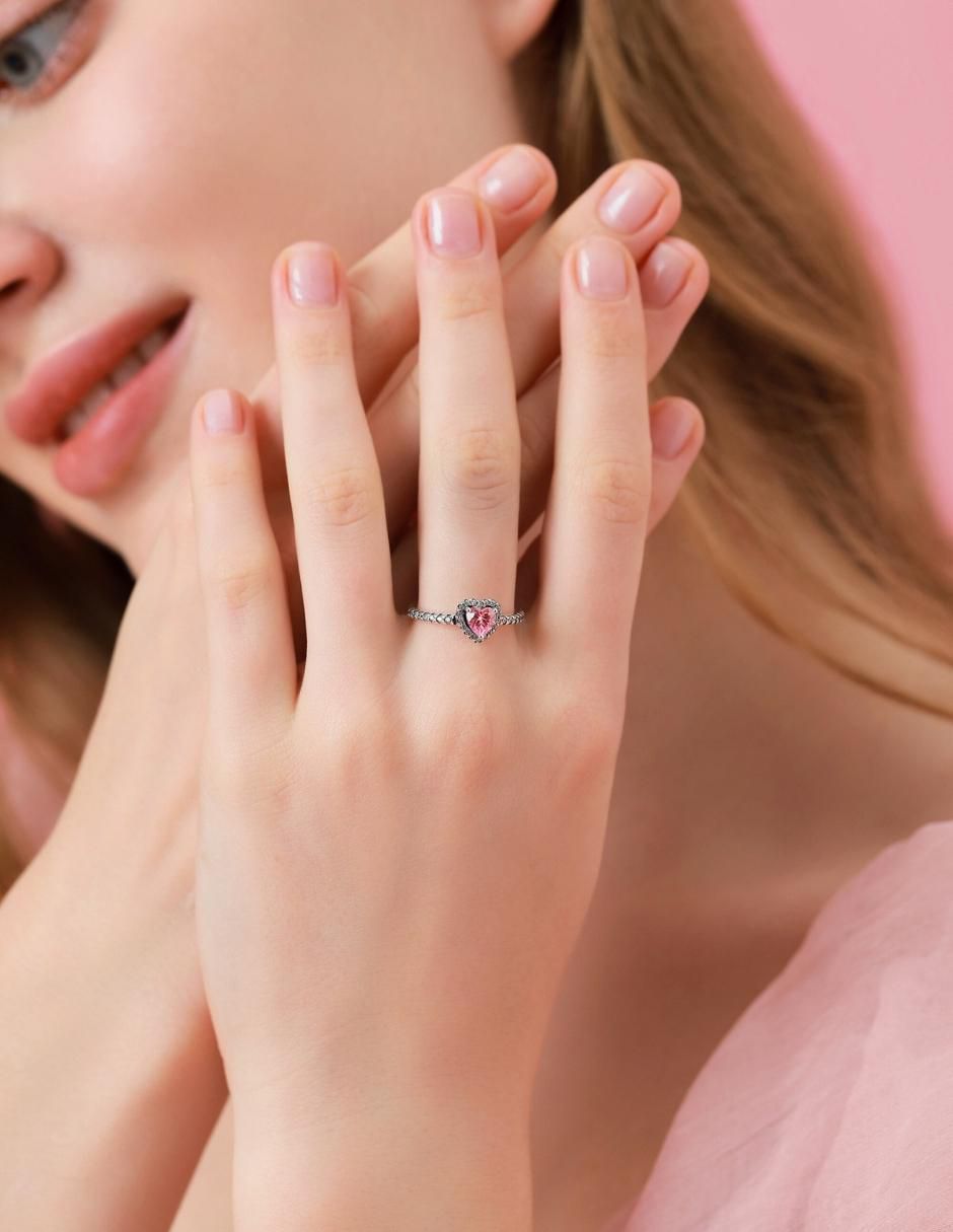 Anillo de corazón Eternity Moments P 925 de plata zirconia cúbica brillante 7