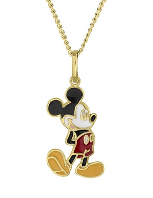 Collar Mickey Mouse Disney de oro amarillo 14 K 1