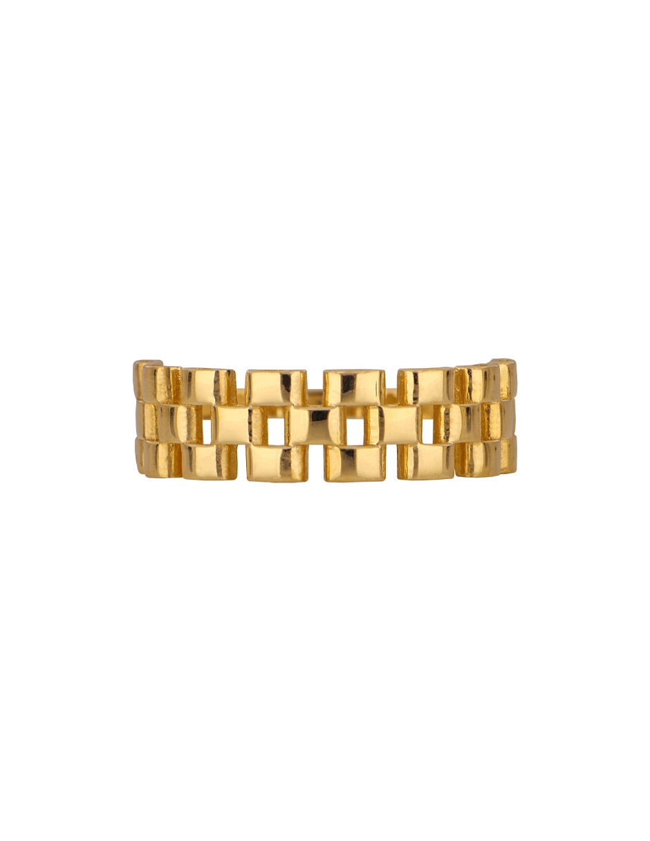 Anillo 14 k de oro amarillo pulido Anillo 14 k de oro amarillo pulido
