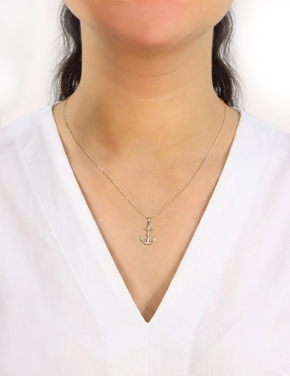 Dije de ancla de oro 14 K
