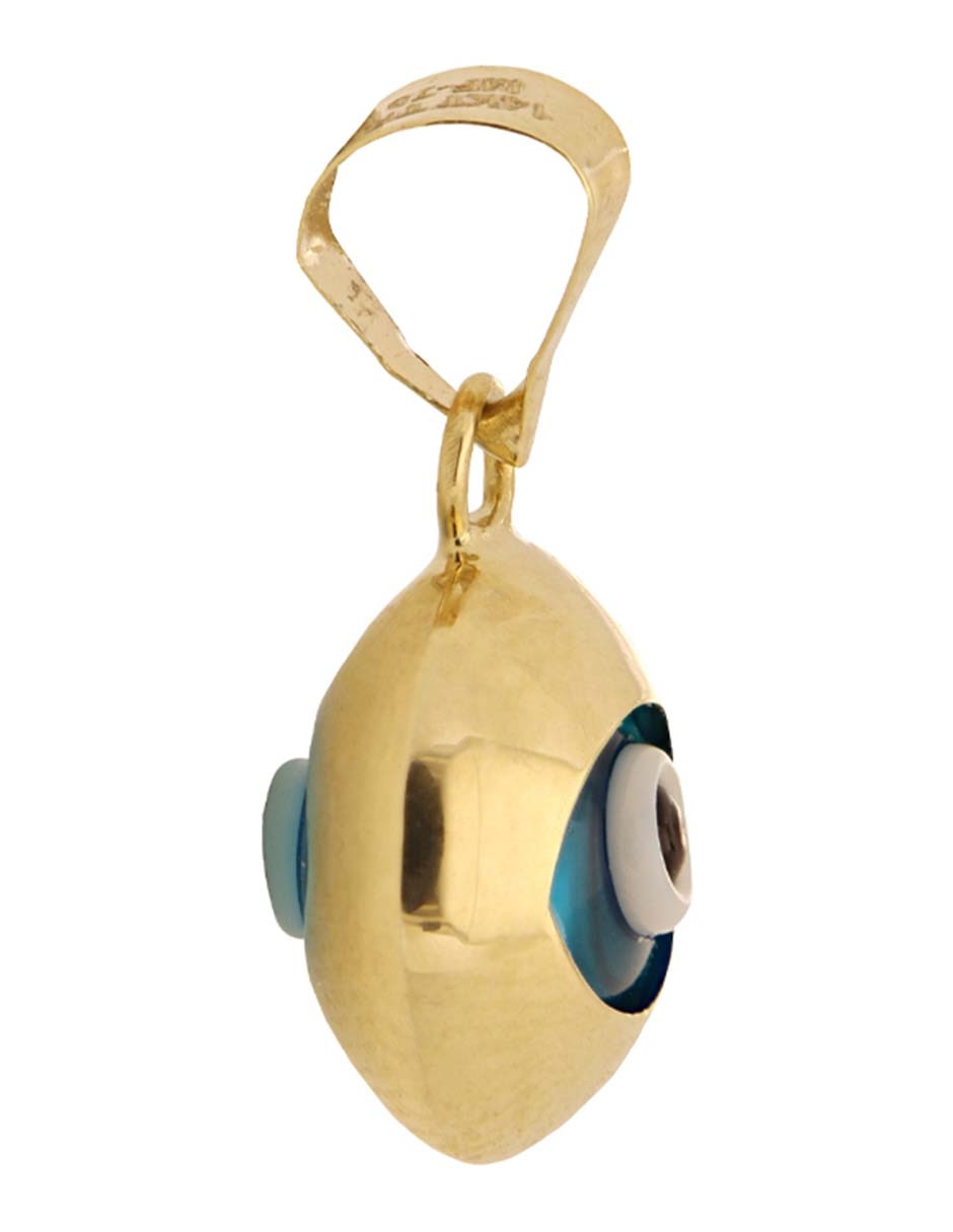 Dije de ojo turco de oro amarillo 14 k 3