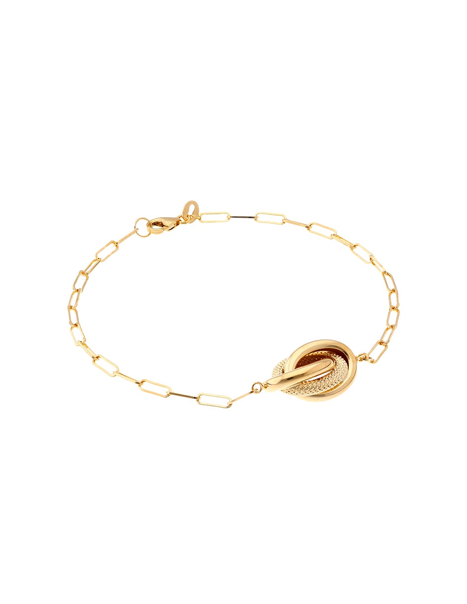 Pulsera Unoaerre de oro amarillo 14 k con acabado pulido