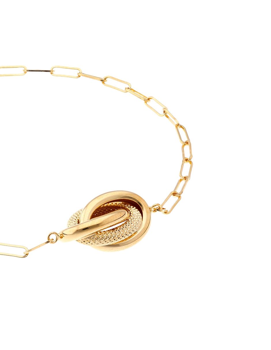 Pulsera Unoaerre de oro amarillo 14 k con acabado pulido