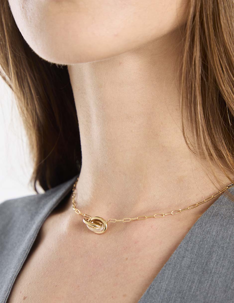 Collar de oro amarillo 14 K