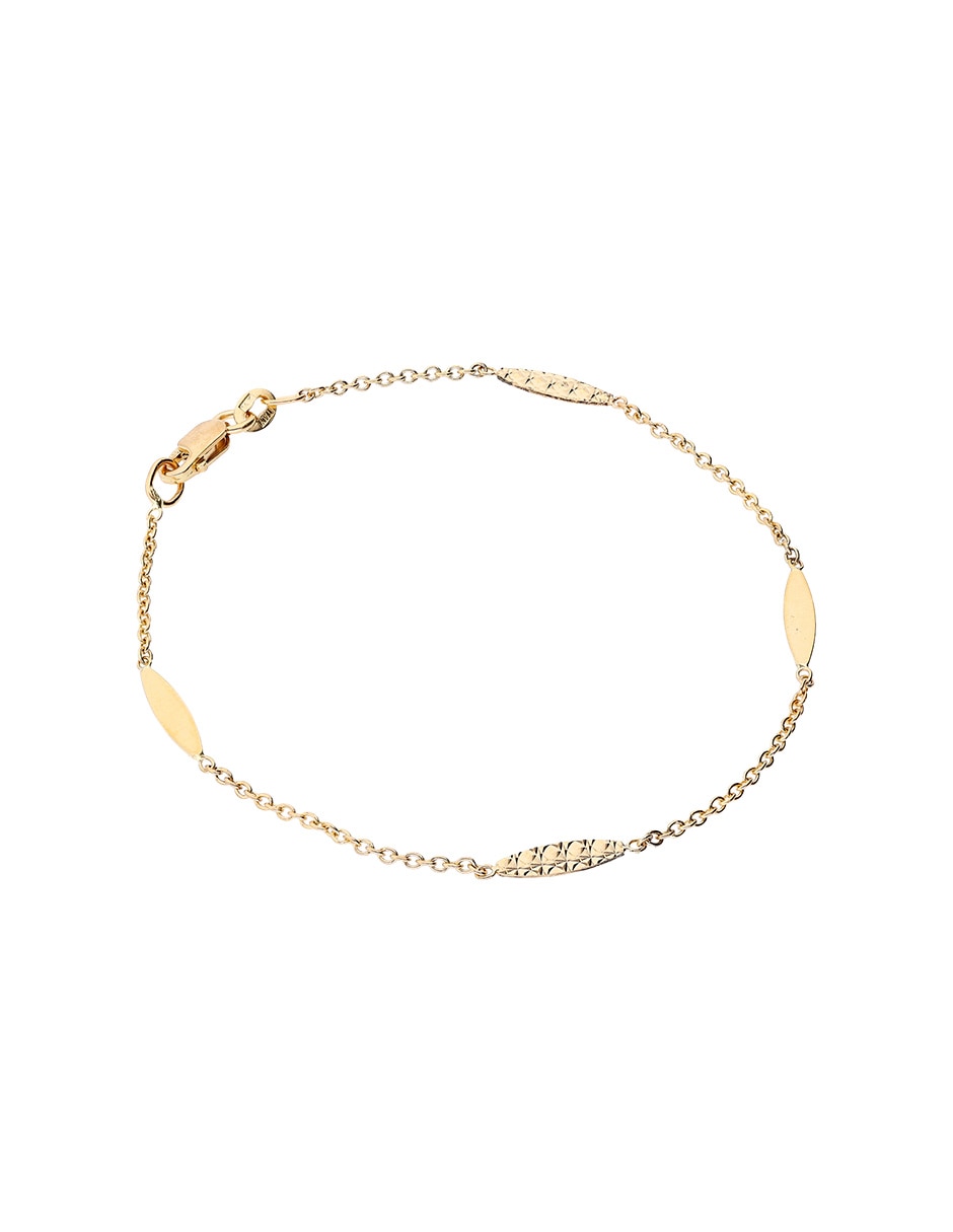 Pulsera Unoaerre de oro amarillo 14 k con acabado pulido