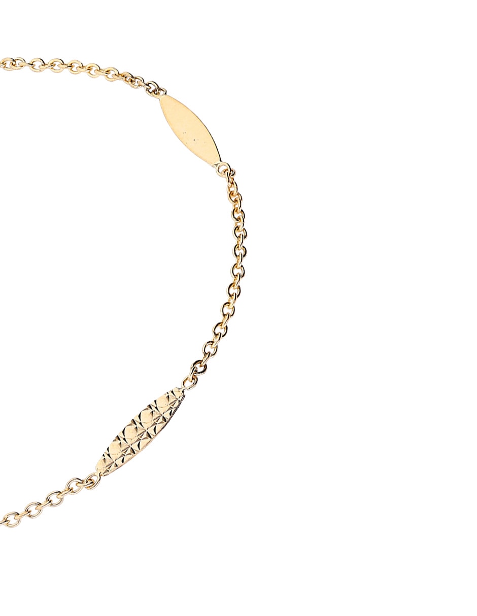 Pulsera Unoaerre de oro amarillo 14 k con acabado pulido