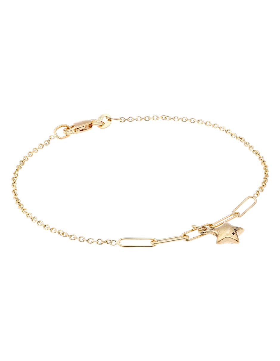 Pulsera Unoaerre de oro amarillo 14 k con acabado pulido