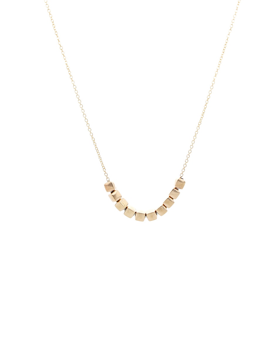 Collar de cubo Unoaerre de oro amarillo 14 K