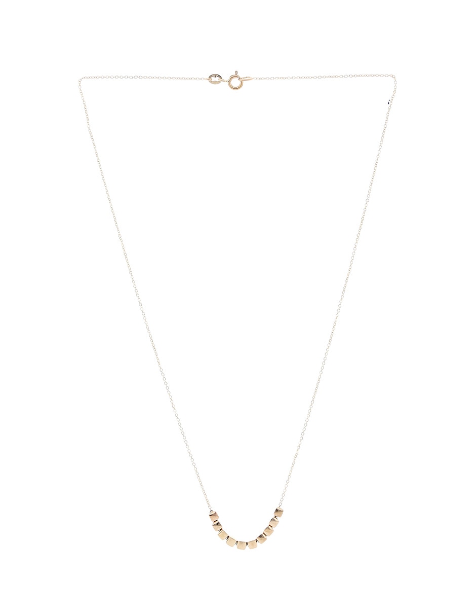 Collar de cubo Unoaerre de oro amarillo 14 K