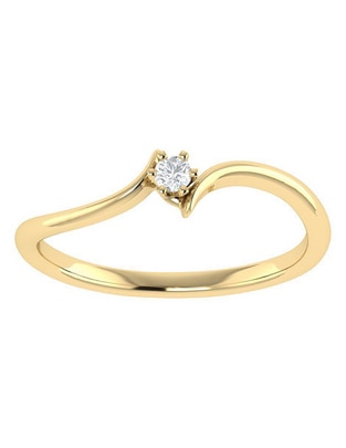 Argolla de oro 14 k diamante