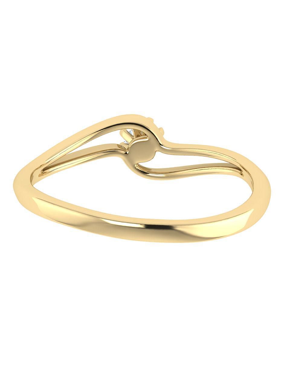 Argolla de oro 14 k diamante