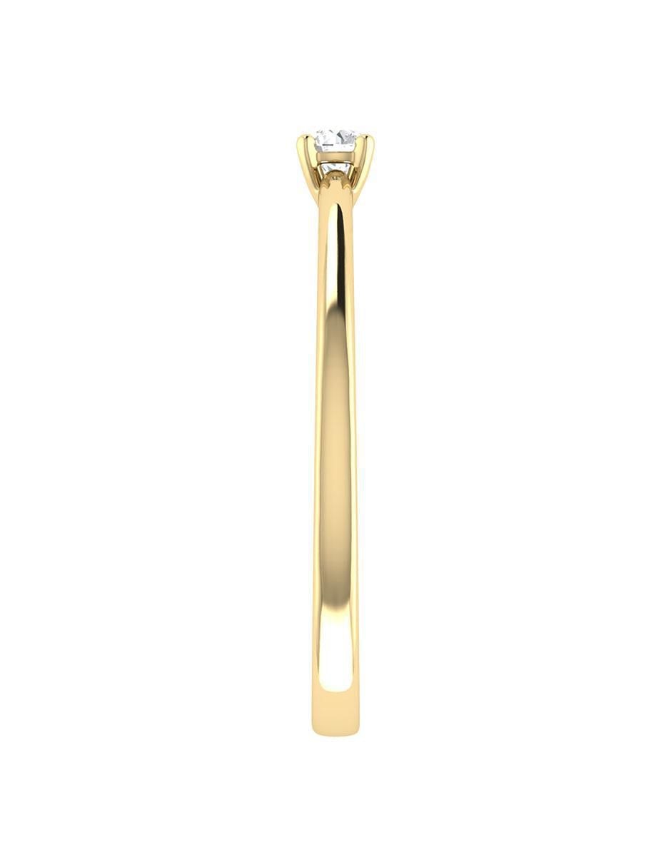 Argolla de oro 14 k diamante