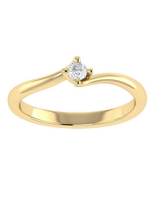 Argolla de oro 14 k diamante Argolla de oro 14 k diamante