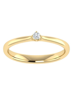 Argolla de oro 14 k diamante