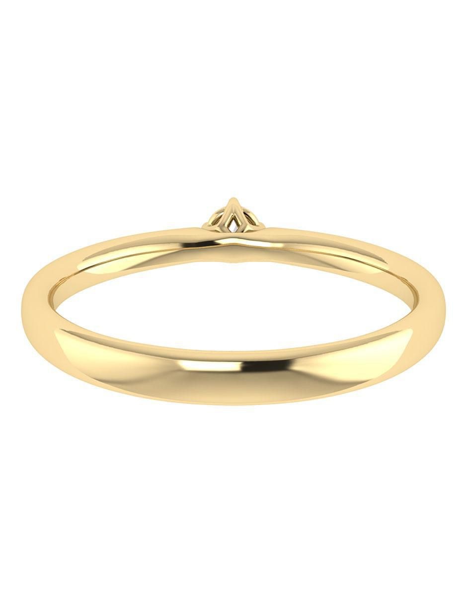 Argolla de oro 14 k diamante