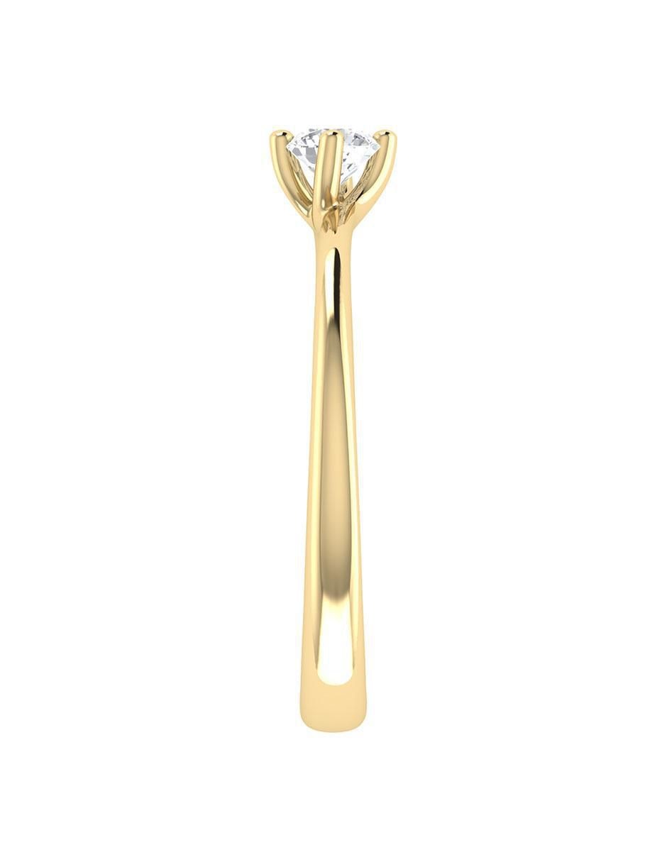 Argolla de oro 14 k diamante