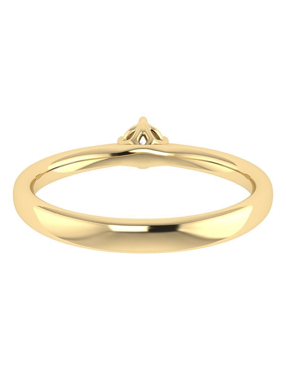 Argolla de oro 14 k diamante