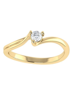 Argolla de oro 14 k diamante Argolla de oro 14 k diamante