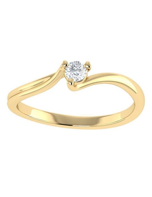 Argolla de oro 14 k diamante Argolla de oro 14 k diamante