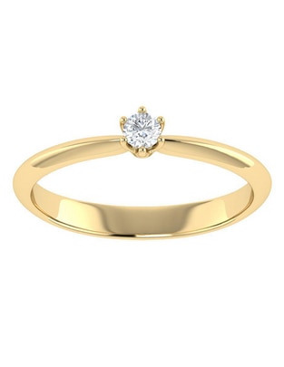Argolla de oro 14 k diamante Argolla de oro 14 k diamante