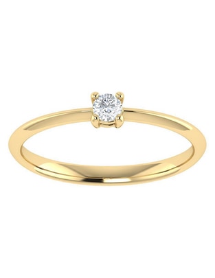Argolla de oro 14 k diamante Argolla de oro 14 k diamante