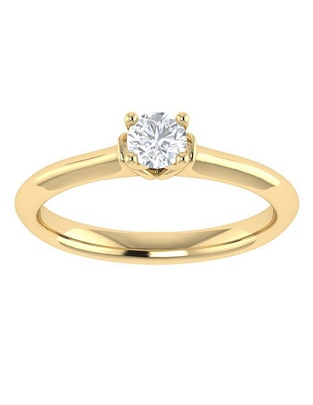 Argolla de oro 14 k diamante Argolla de oro 14 k diamante