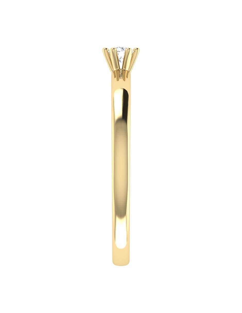 Argolla de oro 14 k diamante 3