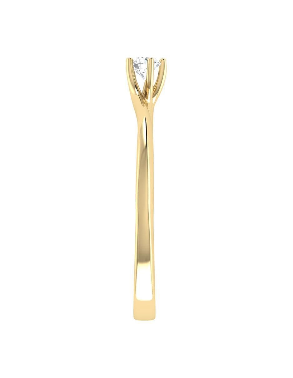 Argolla de oro 14 k diamante