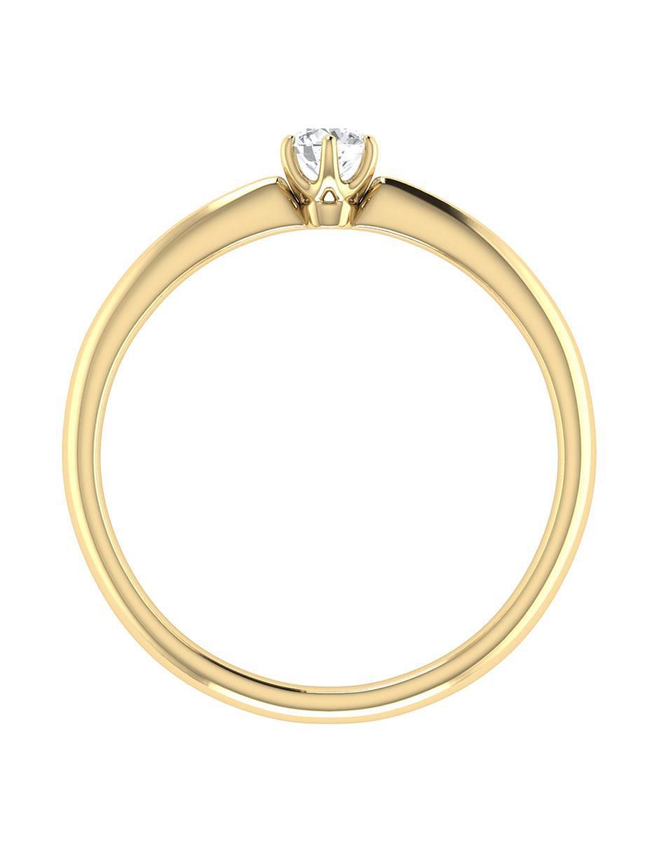 Argolla de oro 14 k diamante