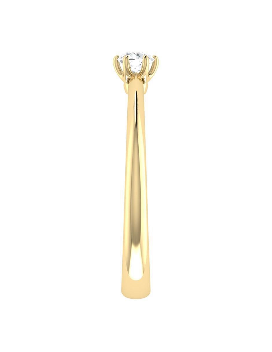 Argolla de oro 14 k diamante