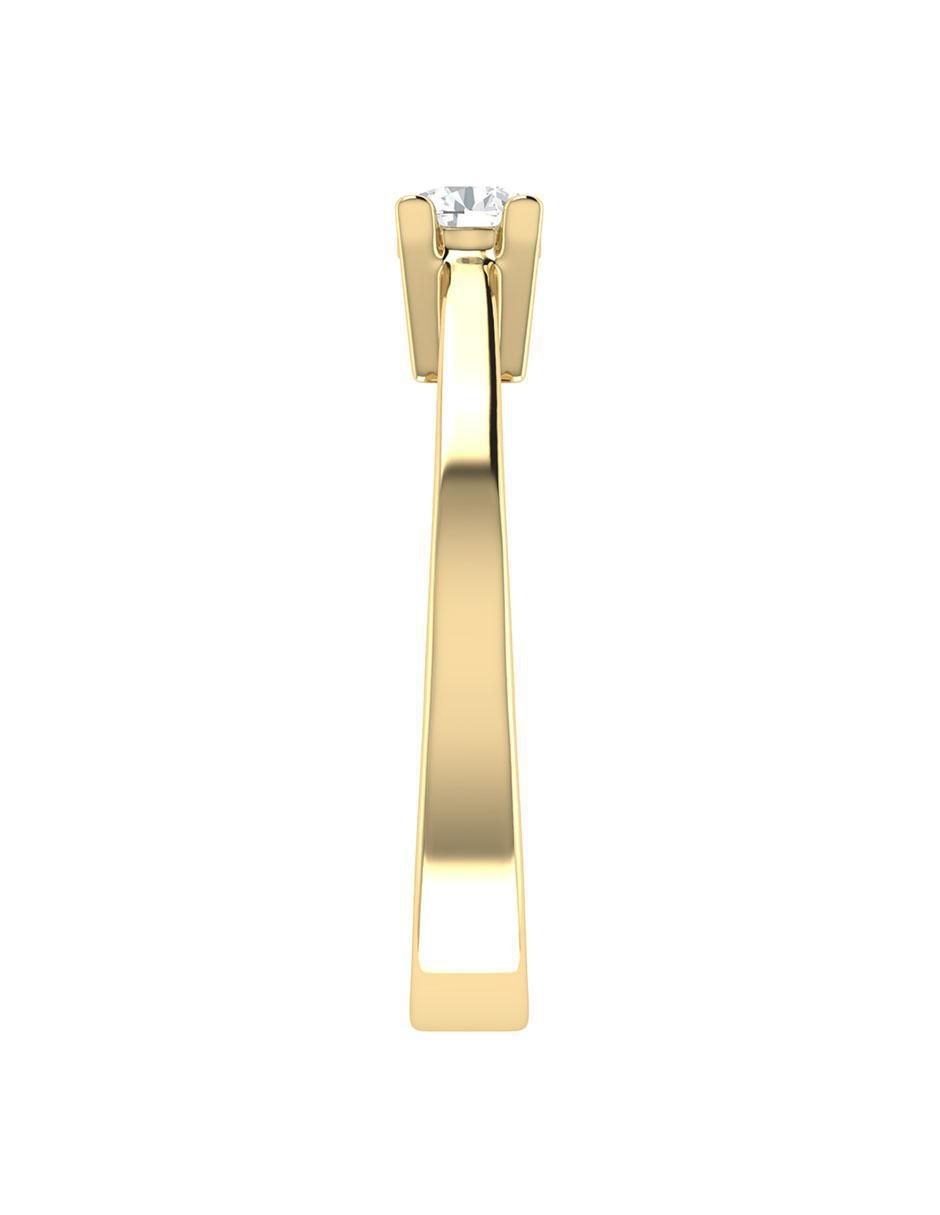 Argolla de oro 14 k diamante