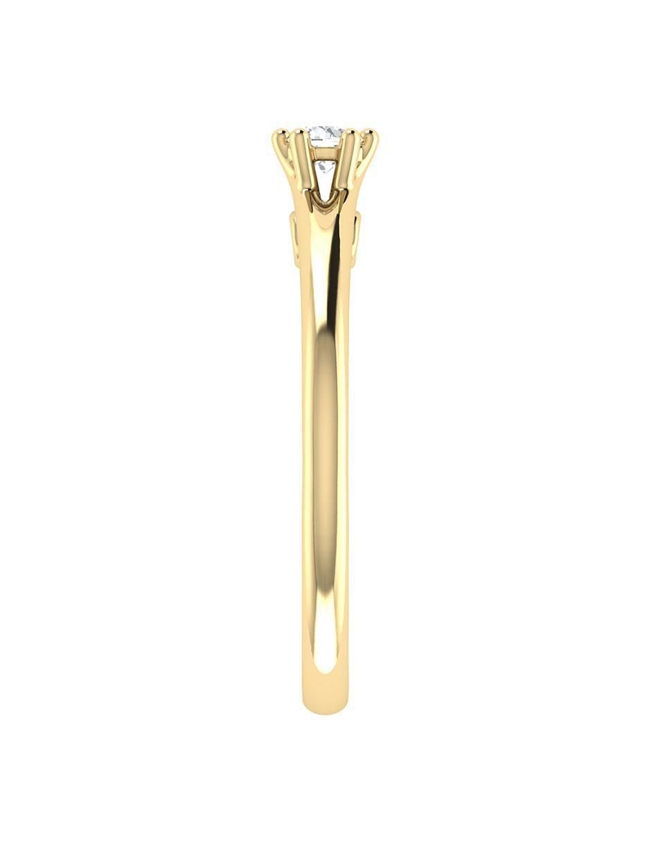 Argolla de oro 14 k diamante