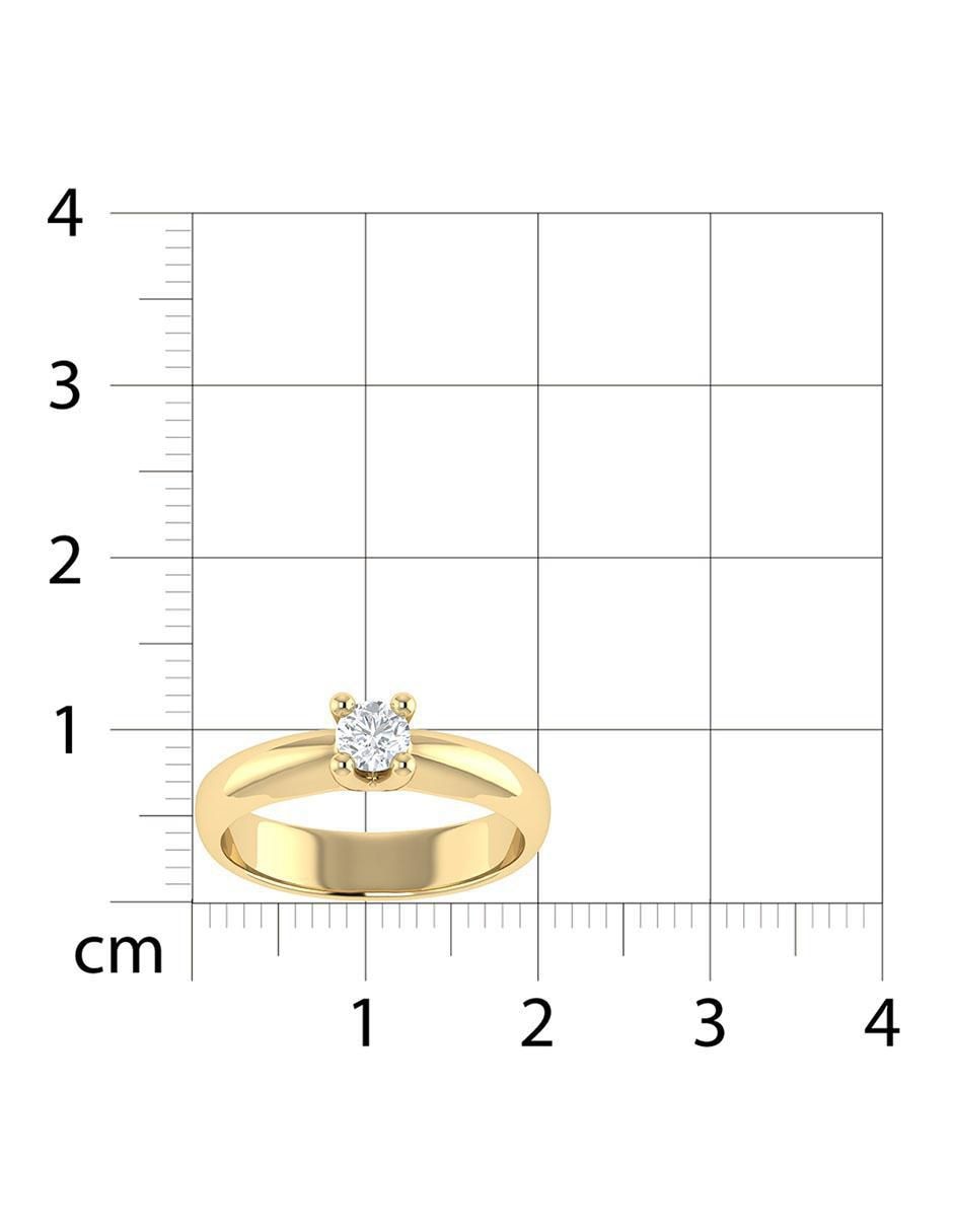 Argolla de oro 14 k diamante 5