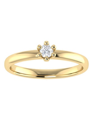 Argolla de oro 14 k diamante Argolla de oro 14 k diamante