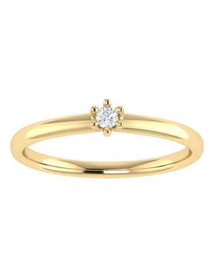 Argolla de oro 14 k diamante Argolla de oro 14 k diamante