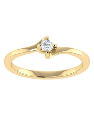 Argolla de oro 14 k diamante Argolla de oro 14 k diamante