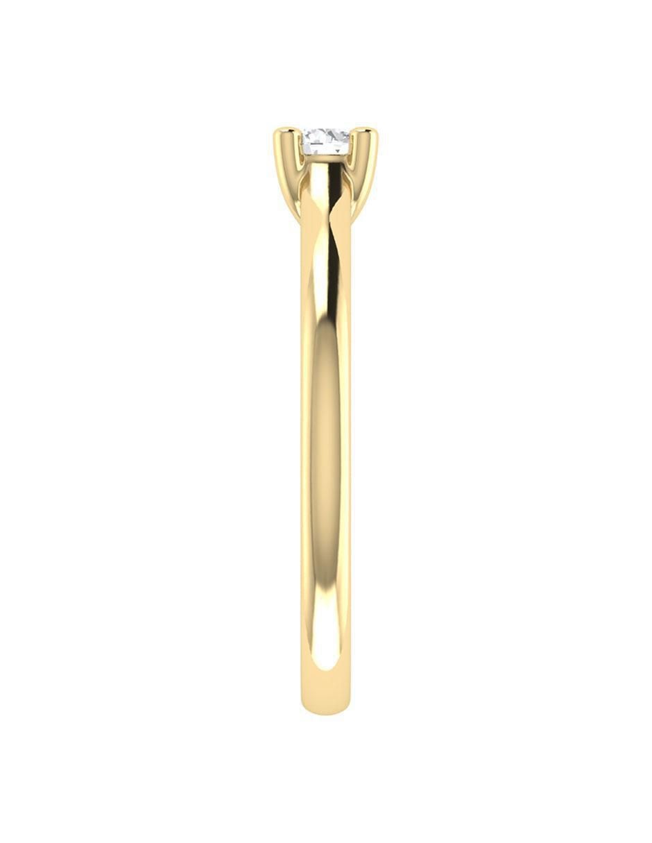 Argolla de oro 14 k diamante