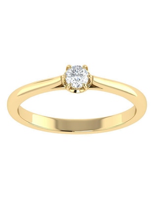 Argolla de oro 14 k diamante Argolla de oro 14 k diamante