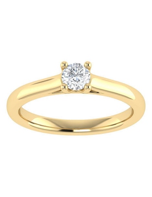 Argolla de oro 14 k diamante Argolla de oro 14 k diamante